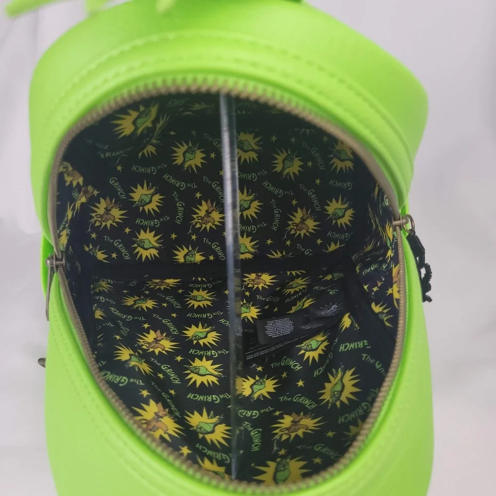 Loungefly Dr Seuss The Grinch Cosplay Mini Backpack Green  NWT